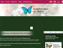Tablet Screenshot of mariposario.com